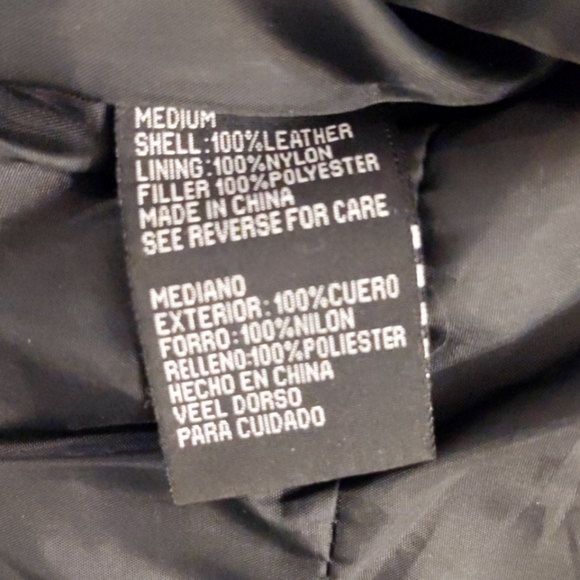 Men's Vintage Leather Jacket with adjustable Buckled Waist Tabs - Picture 6 of 15